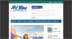 Desktop Screenshot of mil-wayfcu.org